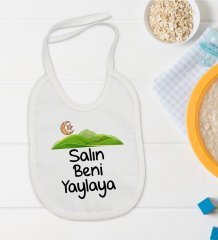 BK Kids Salın Beni Yaylaya Tasarımlı Bebek Mama Önlüğü - Model 1