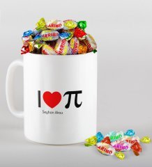 Kişiye Özel Matematik Öğretmeni Kupa ve Haribo Şeker Hediye Seti-12