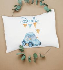 BK Kids Kişiye Özel İsimli 5 Parça Beyaz Bebek Body Zıbın Yastık Hediye Seti, Yeni Doğan Bebek Giyim Hediyesi-10