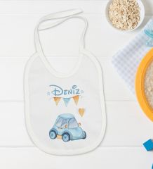 BK Kids Kişiye Özel İsimli 5 Parça Beyaz Bebek Body Zıbın Yastık Hediye Seti, Yeni Doğan Bebek Giyim Hediyesi-10