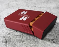 BK Gift Kişiye Özel İsimli Kırmızı Metal Sigara Tabakası-1, Arkadaşa Hediye, Babaya Hediye, Metal Sigara Kutusu