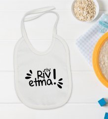 BK Kids Riv Riv Etma Tasarımlı Bebek Mama Önlüğü - Model 1