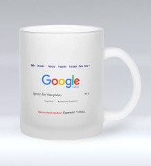 Kişiye Özel Google Şehrin En Yakışıklısı Cam Kupa Bardak - 1