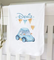 BK Kids Kişiye Özel 9 Parça Beyaz Hastane Çıkışı ve Battaniye Hediye Seti, Yeni Doğan Bebek Giyim Hediyesi-5