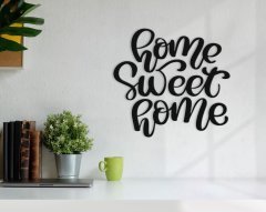 BK Home Evim Güzel Evim Ahşap Duvar Yazısı-1