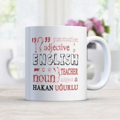 Kişiye Özel Mesleki İngilizce Öğretmeni Beyaz Kupa Bardak - 6