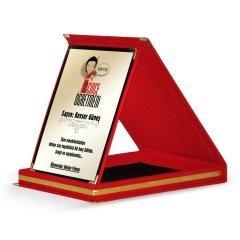 Kişiye Özel Çince Öğretmeni Kırmızı Plaket