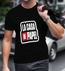 La Casa De Papel Siyah Erkek T-Shirt-23