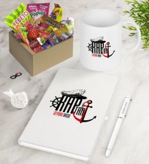 Kişiye Özel Kaptan Nostaljik Lezzetler Defter Kalem Kupa Hediye Seti-1