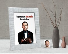 Kişiye Özel Godfather Baba Karikatürlü Dekoratif Çerçeve-9