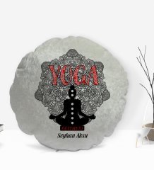 Kişiye Özel İsimli Yoga Eğitmeni Tasarımlı Dekoratif Kırlent Yastık-2