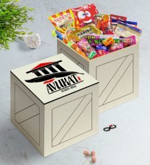 Kişiye Özel Avukat Ahşap Kutuda Nostaljik Lezzetler Hediye Seti-3