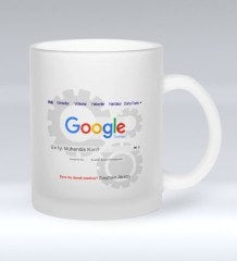 Kişiye Özel Google En İyi Mühendis Cam Kupa Bardak - 1