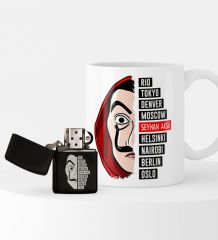 Kişiye Özel La Casa De Papel Çakmak ve Kupa Seti - 5