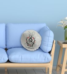 Kişiye Özel İsimli Yoga Eğitmeni Tasarımlı Dekoratif Kırlent Yastık-1