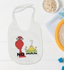 BK Kids No Problem Tasarımlı Bebek Mama Önlüğü - Model 1