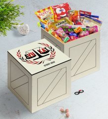 Kişiye Özel Avukat Ahşap Kutuda Nostaljik Lezzetler Hediye Seti-2