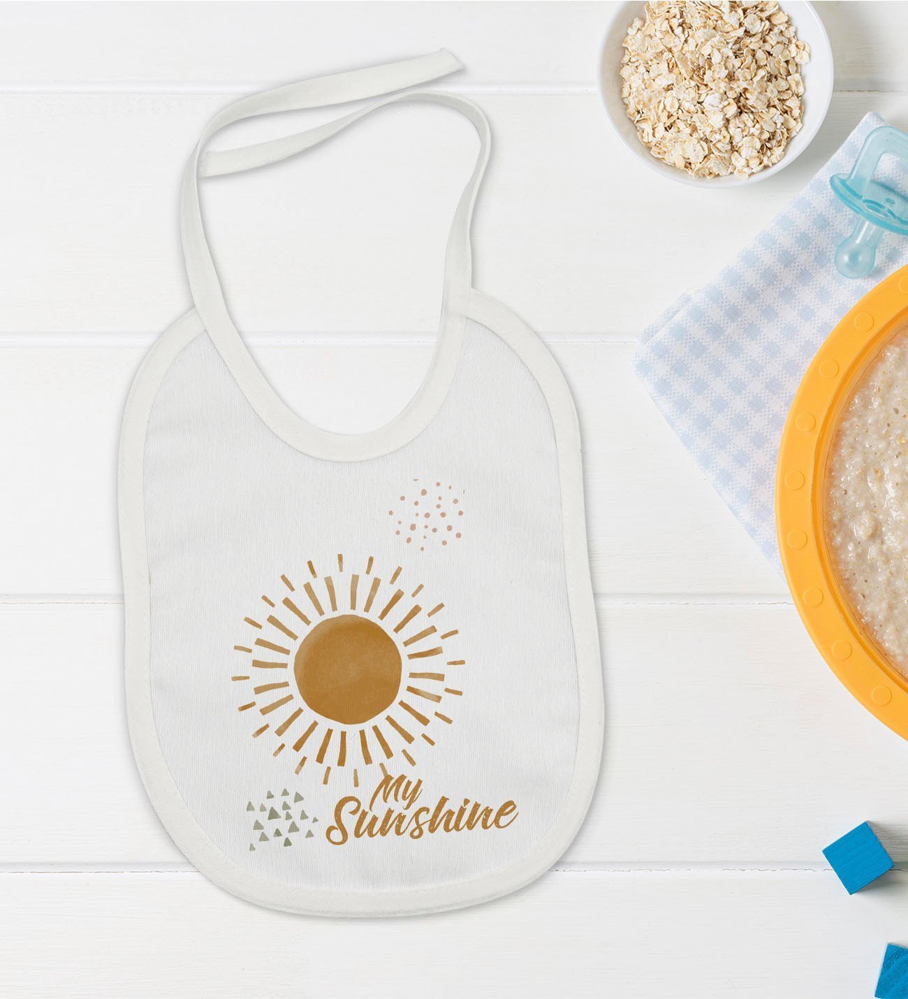 BK Kids My Sunshine Tasarımlı Bebek Mama Önlüğü - Model 1