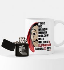 Kişiye Özel La Casa De Papel Çakmak ve Kupa Seti - 3