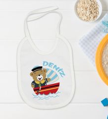BK Kids Kişiye Özel İsimli 5 Parça Beyaz Bebek Body Zıbın Yastık Hediye Seti, Yeni Doğan Bebek Giyim Hediyesi-1