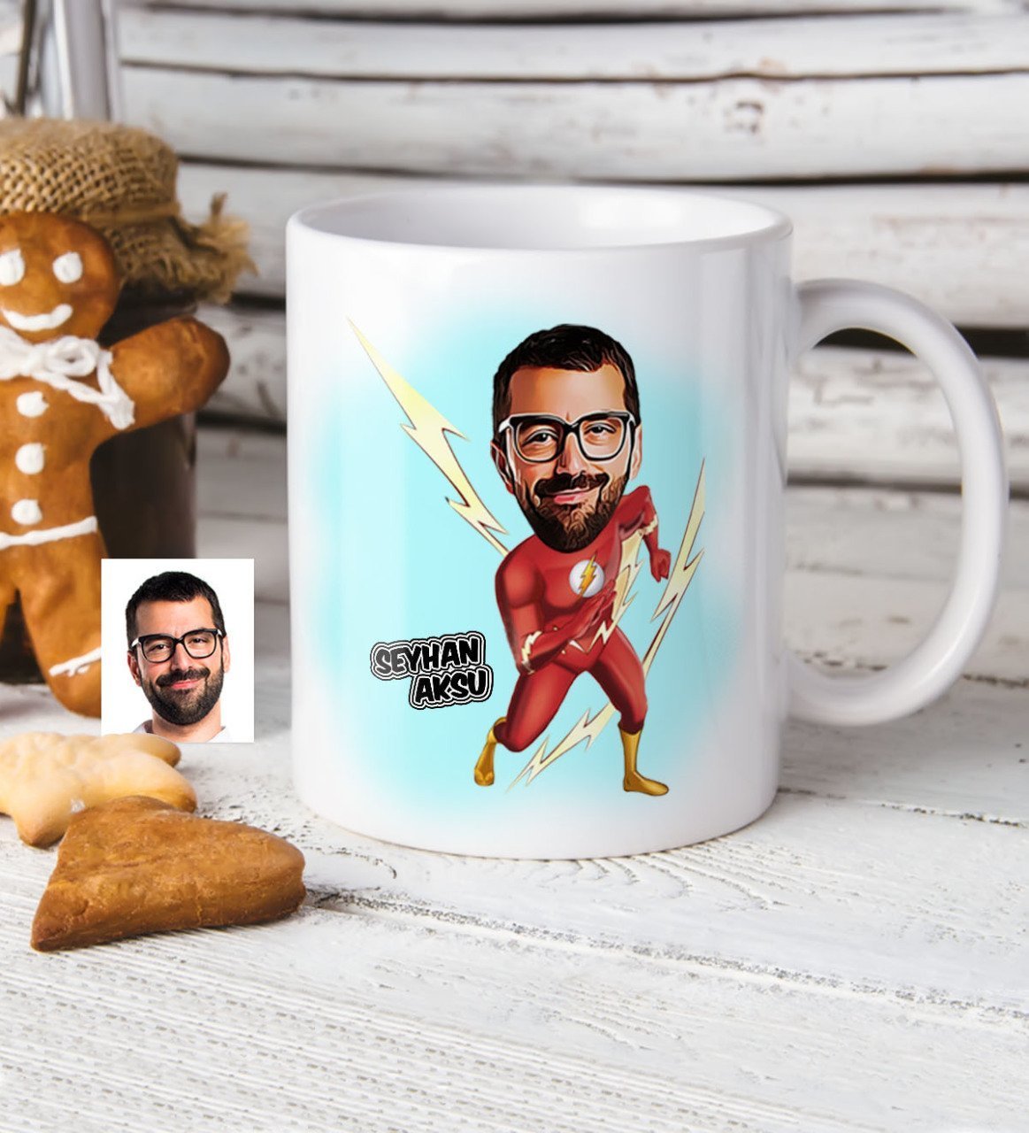 Kişiye Özel Flash Karikatür Beyaz Kupa Bardak