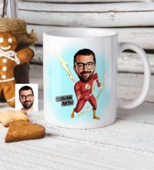 Kişiye Özel Flash Karikatür Beyaz Kupa Bardak