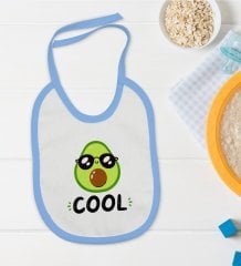 BK Kids Cool Tasarımlı Mavi Bebek Mama Önlüğü