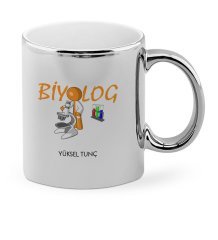 Kişiye Özel Mesleki Biyolog Krom Kupa Bardak - 1