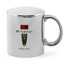 Kişiye Özel Mesleki Binbaşı Krom Kupa Bardak - 1