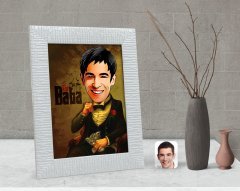 Kişiye Özel Godfather Baba Karikatürlü Dekoratif Çerçeve-4