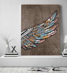 BK Home Kanat Tasarımlı Kanvas Tablo 50x70cm-2