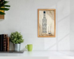 BK Home Rakı Tasarımlı Dekoratif Retro Ahşap Tablo-8