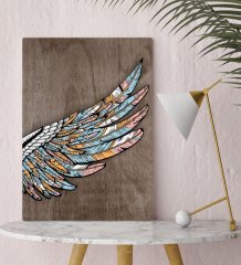 BK Home Kanat Tasarımlı Kanvas Tablo 30x50cm-2