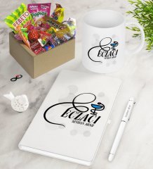 Kişiye Özel Eczacı Nostaljik Lezzetler Defter Kalem Kupa Hediye Seti-7
