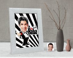 Kişiye Özel Godfather Baba Karikatürlü Dekoratif Çerçeve-2