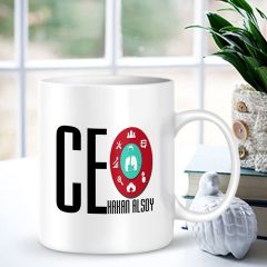 Kişiye Özel Mesleki CEO Beyaz Kupa Bardak - 002