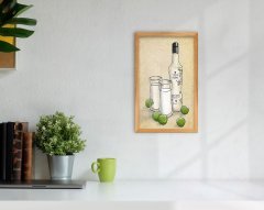 BK Home Rakı Tasarımlı Dekoratif Retro Ahşap Tablo-6