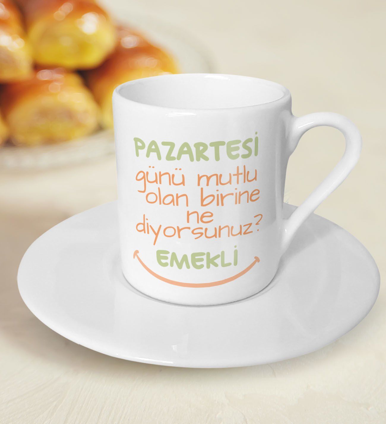 BK Gift Emekli Tasarımlı Türk Kahvesi Fincanı-2, Erken Emekli, Yeni Emekli, EYT Hediyesi