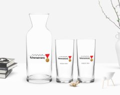 Kişiye Özel Renkli Baskılı Kahramanmaraş Tasarımlı Turistik İkili Rakı Bardağı ve Karaf Hediye Seti-1