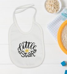 BK Kids Little Star Tasarımlı Bebek Mama Önlüğü - Model 1
