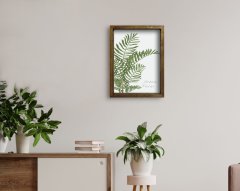 BK Home Doğal Masif Ahşap Çerçeveli Tablo-4