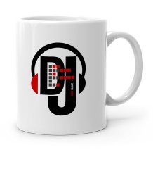 Kişiye Özel Mesleki DJ Beyaz Kupa Bardak - 1