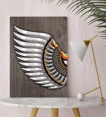 BK Home Kanat Tasarımlı Kanvas Tablo 30x50cm-1