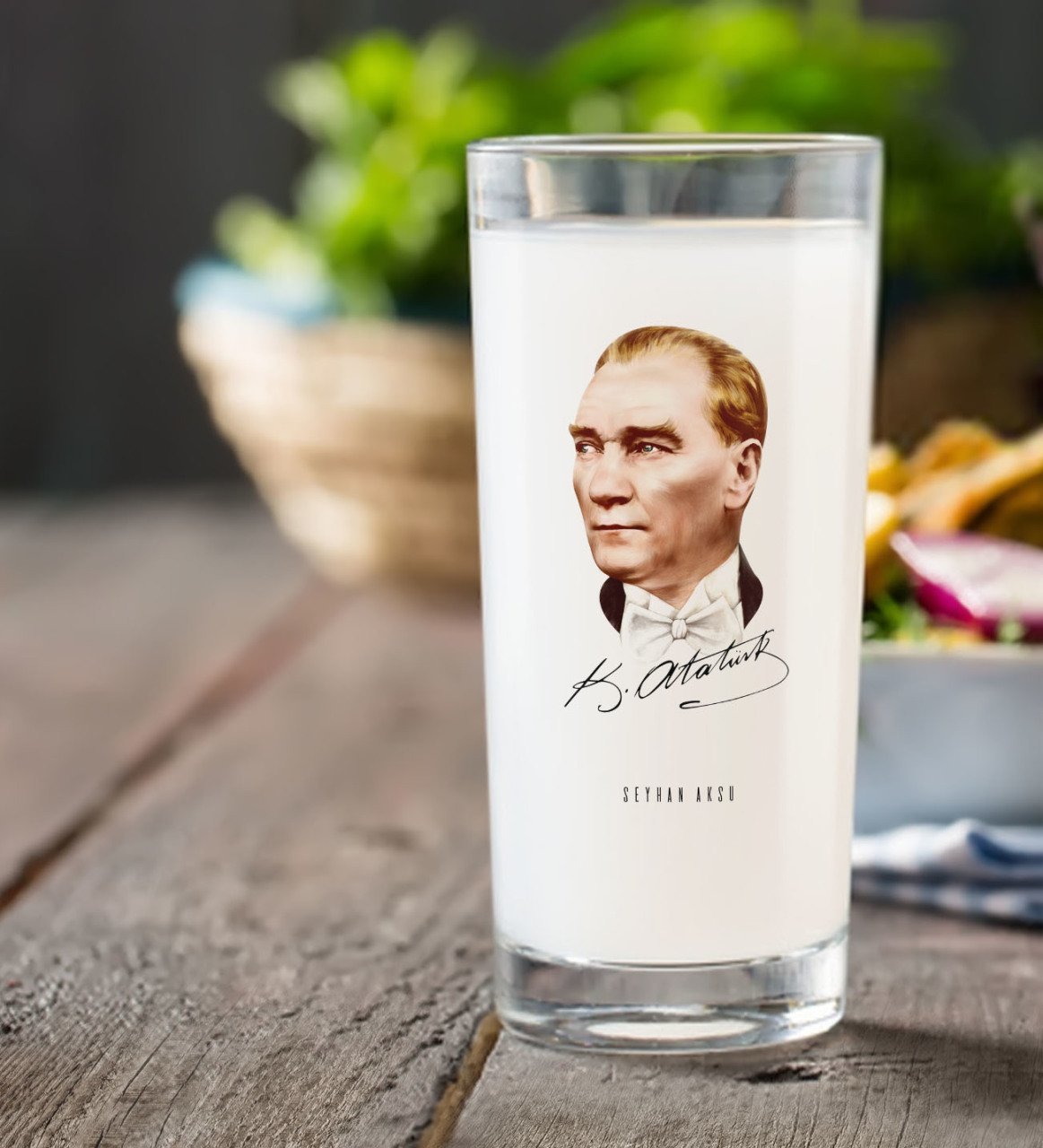 Kişiye Özel Atatürk Temalı Rakı Bardağı-15