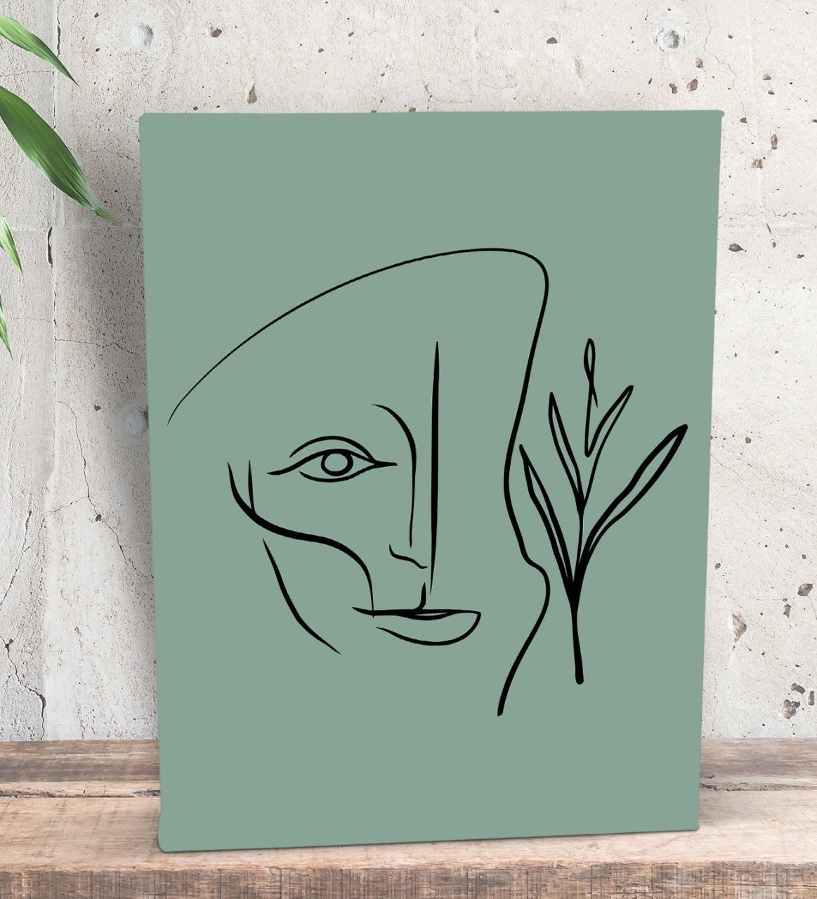 BK Gift Minimalist Art Tasarımlı Dekoratif Mini Kanvas Tablo 15x20cm-3