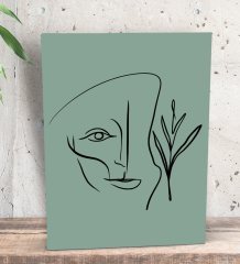 BK Gift Minimalist Art Tasarımlı Dekoratif Mini Kanvas Tablo 15x20cm-3