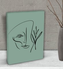 BK Gift Minimalist Art Tasarımlı Dekoratif Mini Kanvas Tablo 15x20cm-3