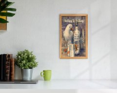 BK Home Rakı Tasarımlı Dekoratif Retro Ahşap Tablo-4