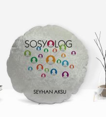 Kişiye Özel İsimli Sosyolog Tasarımlı Dekoratif Kırlent Yastık-1