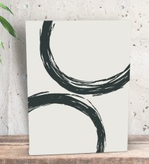 BK Gift Minimalist Art Tasarımlı Dekoratif Mini Kanvas Tablo 15x20cm-2